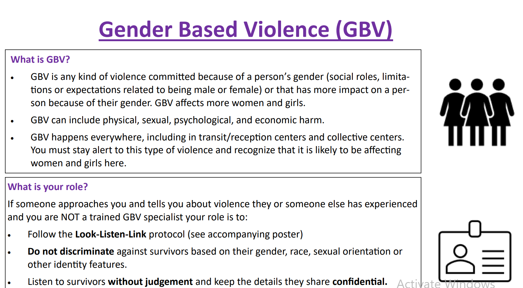 Gender Based Violence Area Of Responsibility